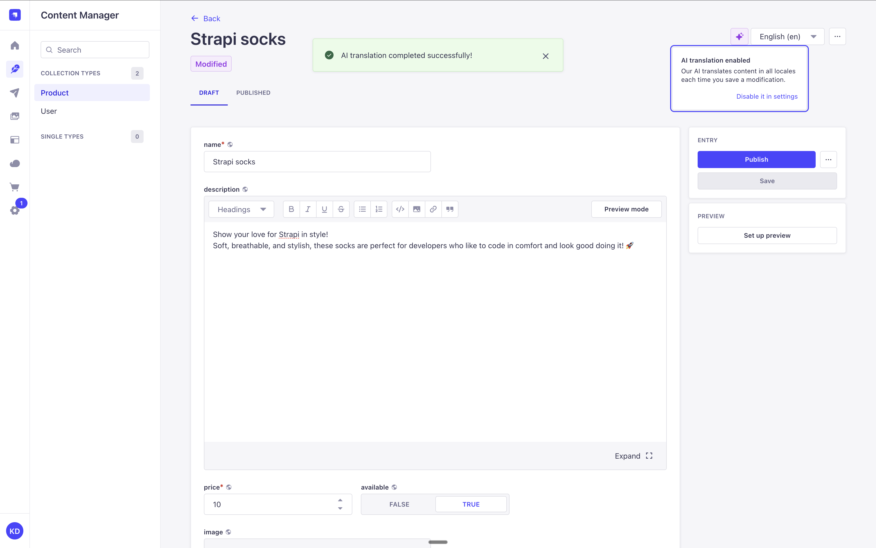 Managing locales with AI-powered i18n